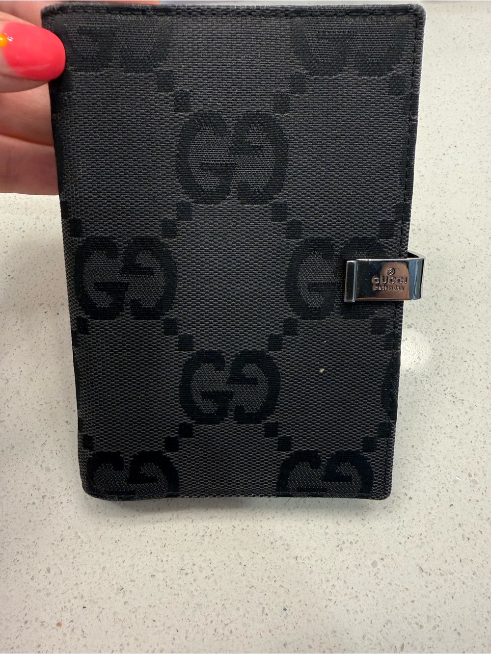 Authentic Gucci GG Canvas PM Agenda Planner with Original Inserts & Certificate